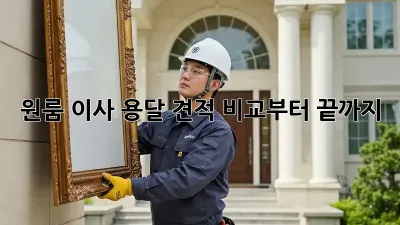 원룸 이사? 용달 견적 비교부터 끝까지!